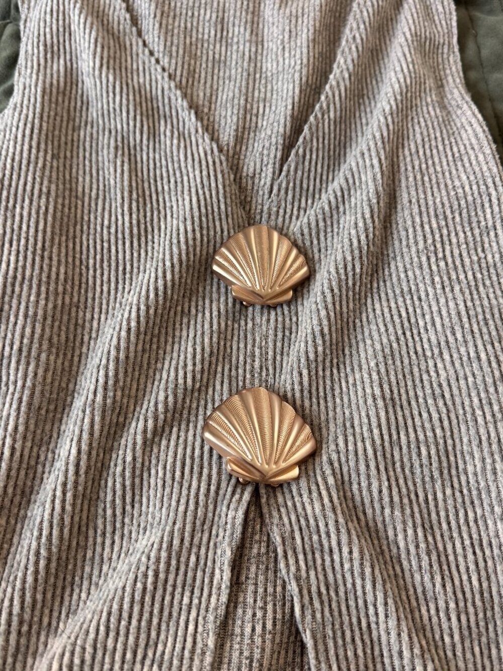 Taupe Beige Coastal Knit Vest Tank